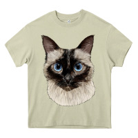 Mossy siamese face Heavy Core Tee - LillyAllenDesigns