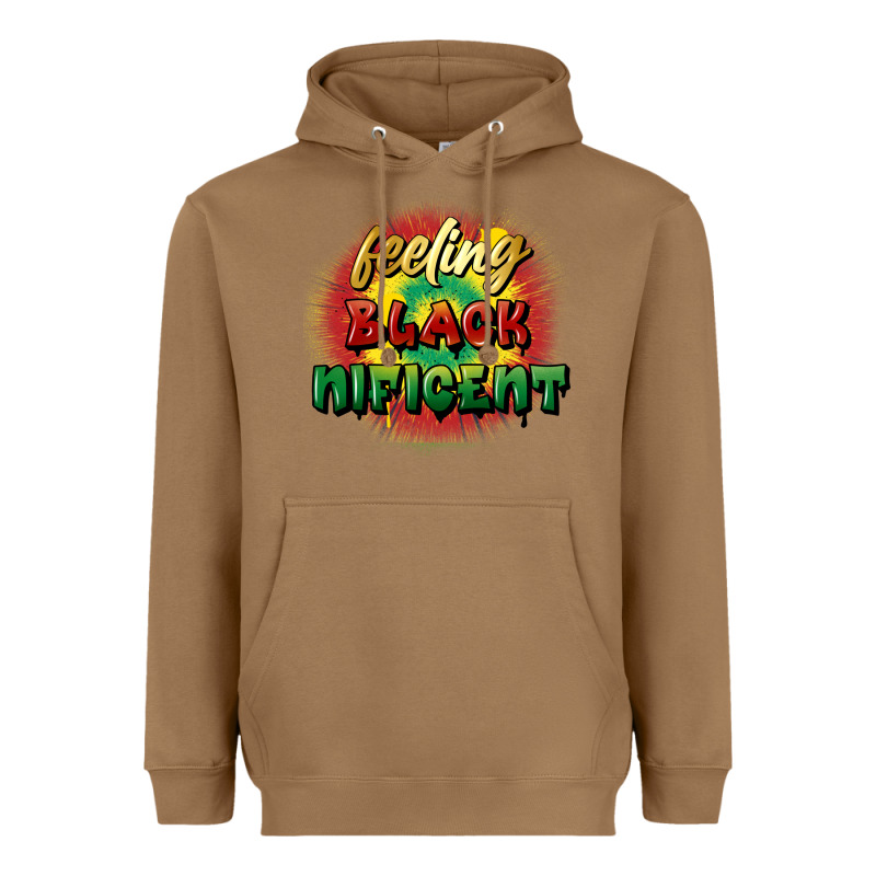Feeling Blacknificent Heavyweight Hoodie by FaDigitalArtStudio | Teevron