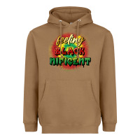 Toasted Coconut feeling blacknificent Heavyweight Hoodie - FaDigitalArtStudio