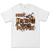 White made with melanin always poppin Premium Tee - MaliasSmallBusiness