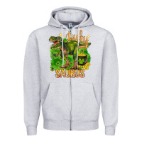 Heather Grey St. Patrick's day lucky Saurus Zipper Hoodie - HowdyJamesFarm