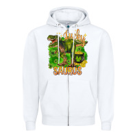 White St. Patrick's day lucky Saurus Zipper Hoodie - HowdyJamesFarm