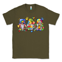 Army Green autism gnomes Classic Tee - LillyAllenDesigns