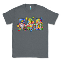 Charcoal Heather autism gnomes Classic Tee - LillyAllenDesigns