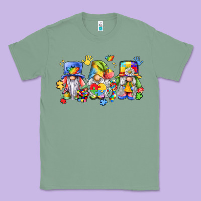 Autism Gnomes Classic Tee Designed By Lillyallendesigns