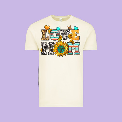 Love Mom Vintage Tee Designed By Lillyallendesigns