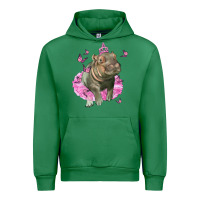 Baby Hippo With Tutu Urban Hoodie | Teevron