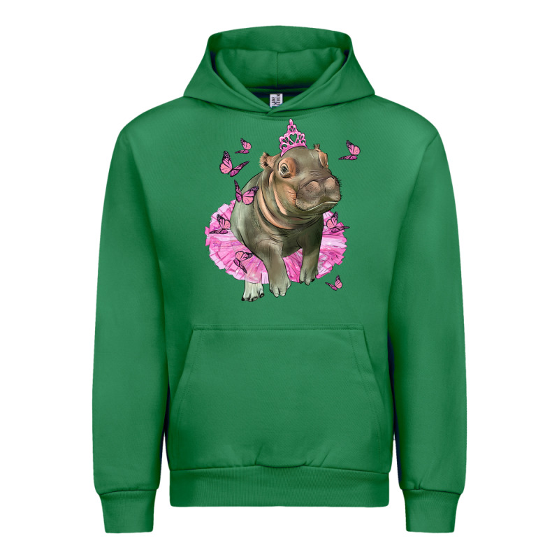 Baby Hippo With Tutu Urban Hoodie by LillyAllenDesigns | Teevron