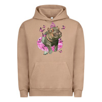 Pigment Burro Baby Hippo With Tutu Urban Hoodie - LillyAllenDesigns