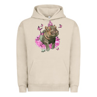Pigment French Oak Baby Hippo With Tutu Urban Hoodie - LillyAllenDesigns