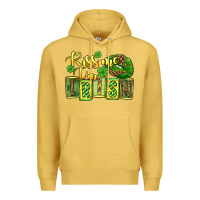 Antique Gold St. Patrick's Kiss me i am irish Premium Hoodie - OliviaCreatesArt