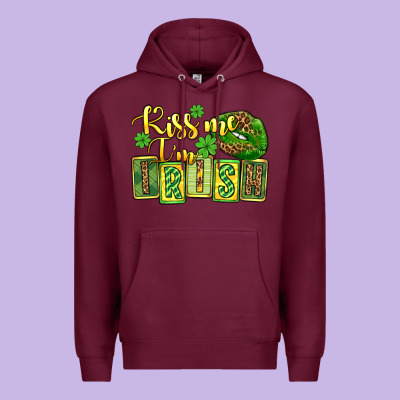 St. Patrick's Kiss Me I Am Irish Premium Hoodie Designed By Oliviacreatesart