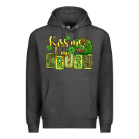Charcoal Heather St. Patrick's Kiss me i am irish Premium Hoodie - OliviaCreatesArt