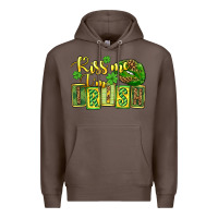 Coffee St. Patrick's Kiss me i am irish Premium Hoodie - OliviaCreatesArt