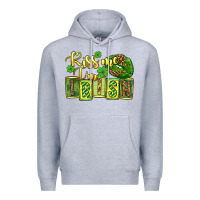 Heather Grey St. Patrick's Kiss me i am irish Premium Hoodie - OliviaCreatesArt