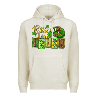 Oatmeal Heather St. Patrick's Kiss me i am irish Premium Hoodie - OliviaCreatesArt