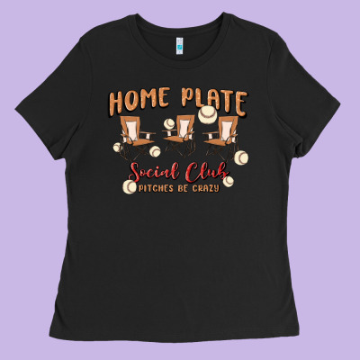 Glitter Baseball Ladies Tee Designed By Maliassmallbusiness