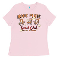 Bubblegum Pink glitter baseball Ladies Tee - MaliasSmallBusiness