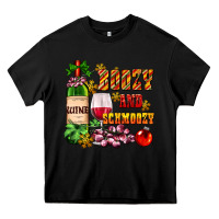 Black boozy and schmoozy Heavy Core Tee - AdoDesignShop