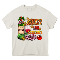 Cream boozy and schmoozy Heavy Core Tee - AdoDesignShop