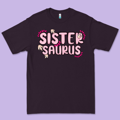 Sister Saurus Premium Tee Designed By Maliassmallbusiness