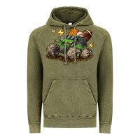 Vintage Olive monster truck sports Vintage Hoodie - LillyAllenDesigns