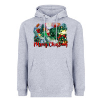 Merry Christmas Santa Polar Express Heavyweight Hoodie | Teevron