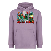 Lavender merry christmas santa polar express Heavyweight Hoodie - FaDigitalArtStudio