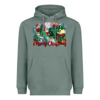 Sage merry christmas santa polar express Heavyweight Hoodie - FaDigitalArtStudio
