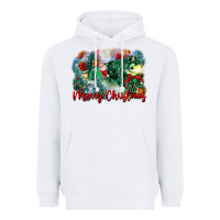 White merry christmas santa polar express Heavyweight Hoodie - FaDigitalArtStudio