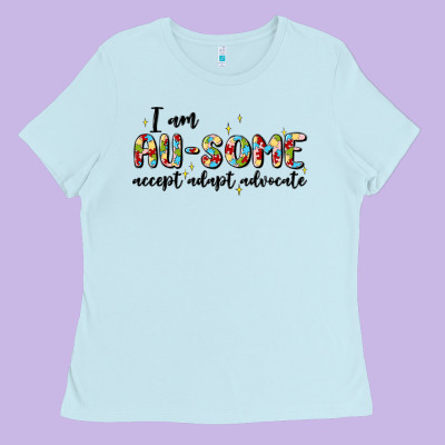 I Am Au Some Ladies Tee Designed By Maliassmallbusiness
