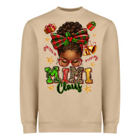 Mushroom mimi claus afro messy bun Heavyweight Sweatshirt - texasbilliewilder