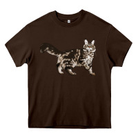 Chocolate Brown Maine Coon Cat Heavy Core Tee - LillyAllenDesigns
