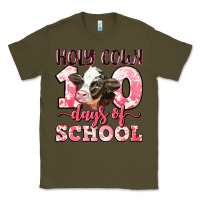 Army Green holy cow 100 days of school Classic Tee - LillyAllenDesigns