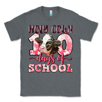 Charcoal Heather holy cow 100 days of school Classic Tee - LillyAllenDesigns