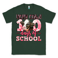 Sports Green holy cow 100 days of school Classic Tee - LillyAllenDesigns