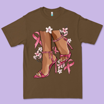 Cancer High Heels Premium Tee Designed By Maliassmallbusiness