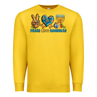 Peace Love Hannukah Premium Sweatshirt | Teevron