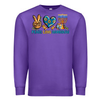 Purple Peace Love Hannukah Premium Sweatshirt - BundleAndBundleShop