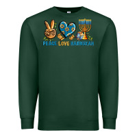 Sports Green Peace Love Hannukah Premium Sweatshirt - BundleAndBundleShop
