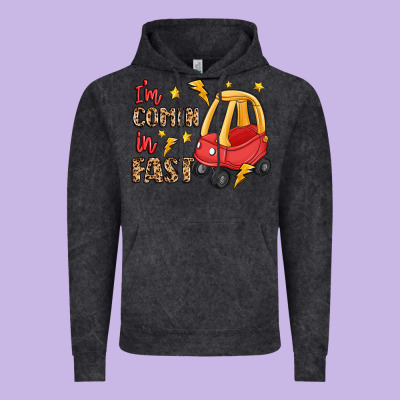 I'm Comin In Fast Vintage Hoodie Designed By Lillyallendesigns
