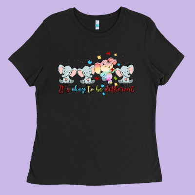 It's Okay To Be Different Ladies Tee Designed By Maliassmallbusiness