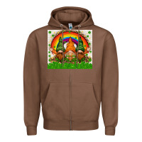 Chestnut St. Patrick's Day gnomies tumbler Zipper Hoodie - HowdyJamesFarm
