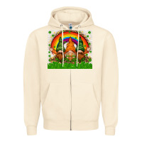 Sandshell St. Patrick's Day gnomies tumbler Zipper Hoodie - HowdyJamesFarm