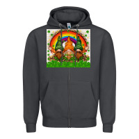Smoke St. Patrick's Day gnomies tumbler Zipper Hoodie - HowdyJamesFarm