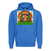 True Royal St. Patrick's Day gnomies tumbler Zipper Hoodie - HowdyJamesFarm