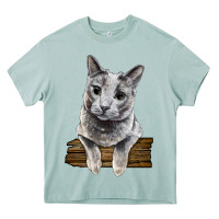Arona Russian Blue Cat Face Heavy Core Tee - LillyAllenDesigns