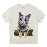 Russian Blue Cat Face Heavy Core Tee | Teevron