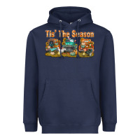 Navy thanksgiving tis' the season with trucks bbs Heavyweight Hoodie - BundleAndBundleShop