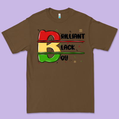 Black Boy Premium Tee Designed By Maliassmallbusiness